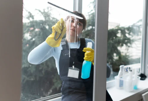 Nettoyage de vitres intérieures et extérieures à Saint-Marc-la-Lande